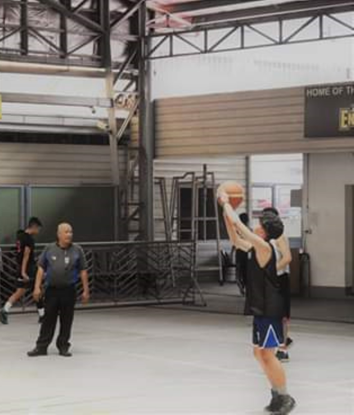 Playing Basketball